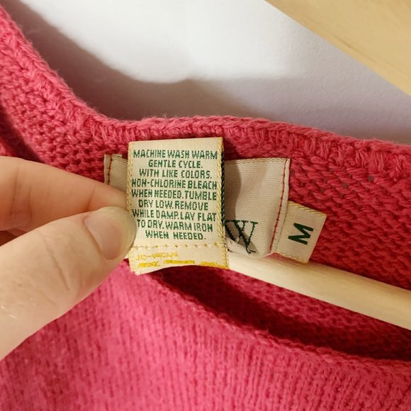 Vintage J. Crew Sweater Vest Pink Size M - Picture 4 of 6